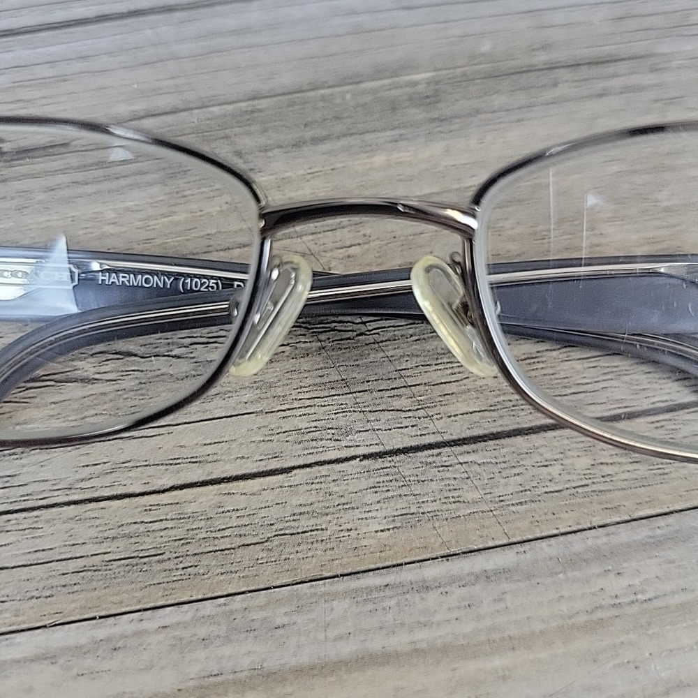 Coach HARMONY 1025 Gunmetal Eyeglasses Frames Only 51-17-135 Rectangular - Picture 11 of 13